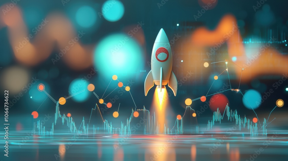 Poster rocket launch propels rising graph to new heights a breakthrough in high-fidelity data visualization