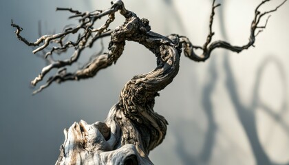 Fototapeta premium Twisted Bonsai Tree.