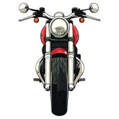 Vector Motorcycle front view