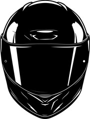 illustration of motorcycle racing helmet