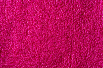 Macro close-up texture pink fleece
