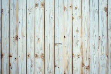 Naklejka premium A close-up of a light-colored wooden wall, showcasing natural textures and patterns in the wood grain.