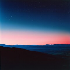 Fototapeta premium Explore the serene beauty of a sunset landscape with gradient backgrounds and tranquil horizons