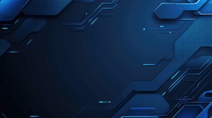 Abstract Blue Technology Background Design