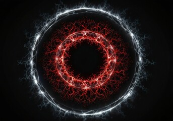Fototapeta premium magic circle on black background futuristic effect