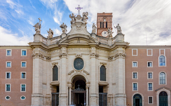 Basilica of Holy Cross in Jerusalem (Basilica di Santa Croce in Gerusalemme) in Rome, Italy