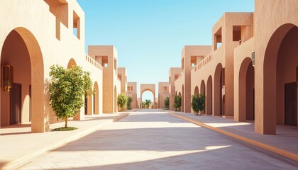 Obraz premium Minimal background, high-res image of pistachio and sable architecture.