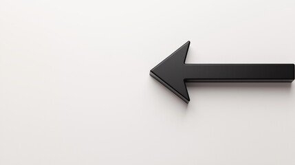 Simple black 2D arrow pointing right, isolated on white background, ideal for minimalistic design and navigation themes
