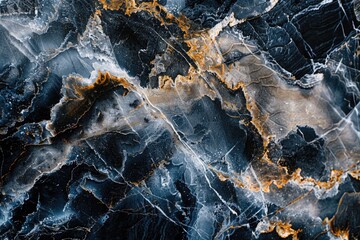 Marble Effect Background. Black Marbled Stone Surface for Decoration