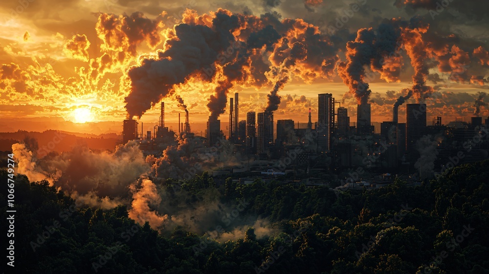 Poster industries contribute to carbon emissions while pursuing net zero carbon impact goals in urban envir