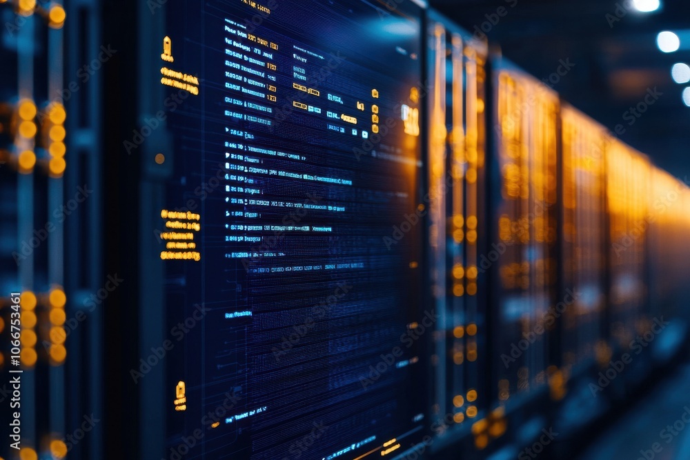 Poster optimize your logistics management with an insightful closeup of an advanced software dashboard
