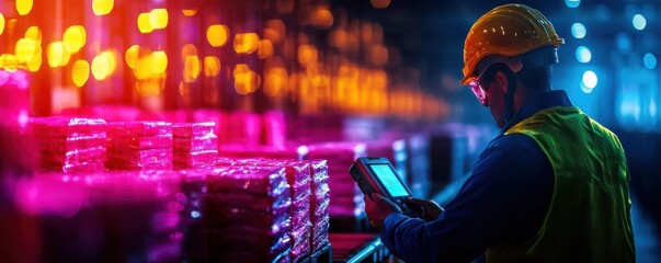 Efficiently logging products with scanners optimizing inventory management in logistics warehousing