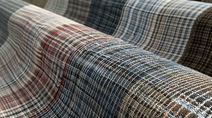 Fototapeta premium 3D Rendering of Fabric Texture Details - a visually rich and intricate representation. The detailed fabric texture showcases depth and realism, enhancing the overall aesthetic.