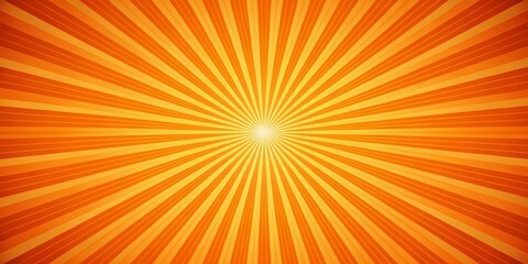 Obraz premium Vibrant Orange Sunburst Cartoon Background Vector for Eye-Catching Portrait Photography and Creative Designs