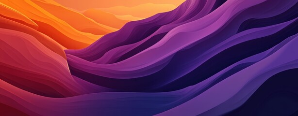 Obraz premium Abstract Purple Landscape.