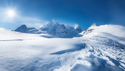 Obraz premium Witness the beauty of nature's winter palette. 