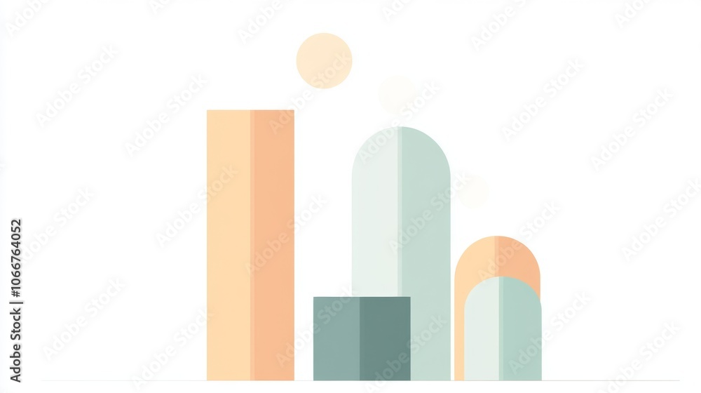 Poster Abstract Shapes and Colors for Modern Design Concept