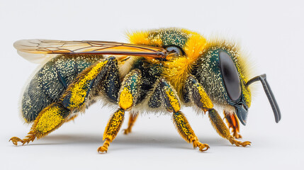 Honey Bee Collecting Pollen