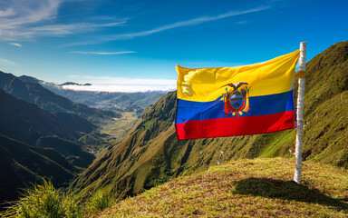The flag of Ecuador
