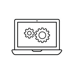 Configuration Wizard Icon. Settings or Computer Setup Progress Symbol