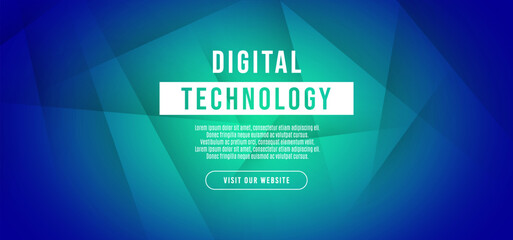 Obraz premium Abstract blue green gradient digital technology speed connect background, cyber information, communication, innovate future tech data, internet network connection, Ai big data, wall floor illustration