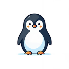 Naklejka premium Adorable Penguin Cartoon Illustration