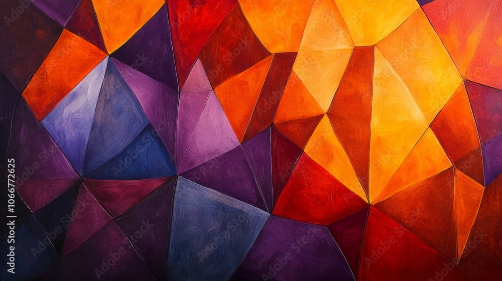 Poster abstract colorful geometric background for design