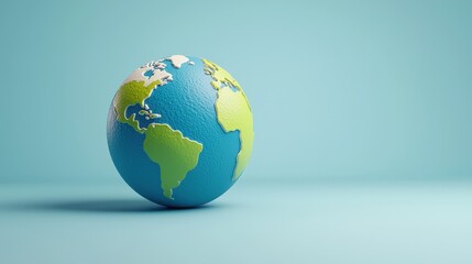 Fototapeta premium Explore the vibrant world of earth understanding our planet's diverse continents and oceans