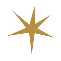 Obraz premium Vector image of a black and white star