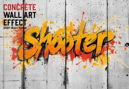 Concrete Wall Art with Generative AI