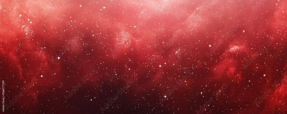 Poster abstract shimmering red background with sparkling white speckles creating a festive and enchanting a