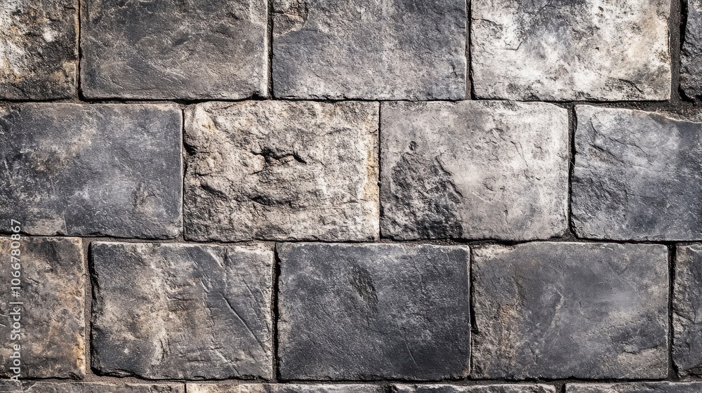 Poster vintage rustic stone tiles create a textured background, presenting an empty gray panorama that evok