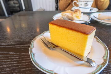 Castella nagasaki, popular Japanese sponge cake, traditional dessert, Nagasaki, Kyushu, Japan