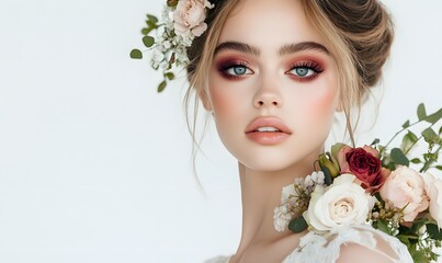 generation AI,A_captivating_beauty_portrait_of_an_enchanting_model woman