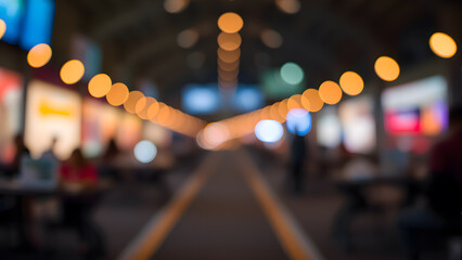Blurred background of a shopping mall