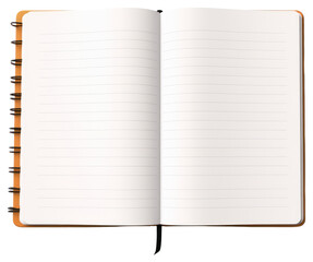 PNG Open lined notebook publication diary page.