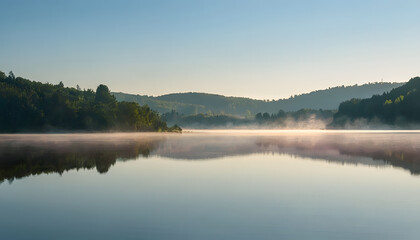 Fototapeta premium Lakes of Silkeborg Morning Reflection