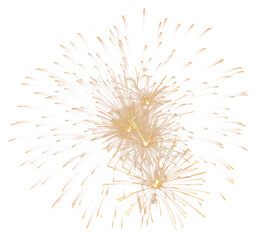 Fototapeta premium PNG Fireworks effect outdoors night black background.