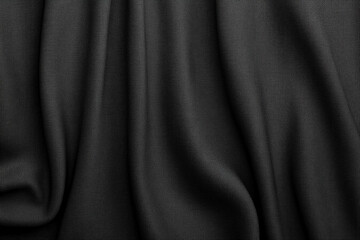 Fototapeta premium Elegant Black Fabric Texture
