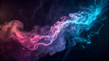 Obraz premium Futuristic Electric Smoke Background with Vivid Hues and Motion Effects