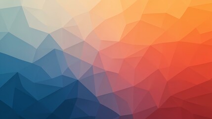 Obraz premium Abstract Geometric Background: Blue, Orange, Red, Yellow