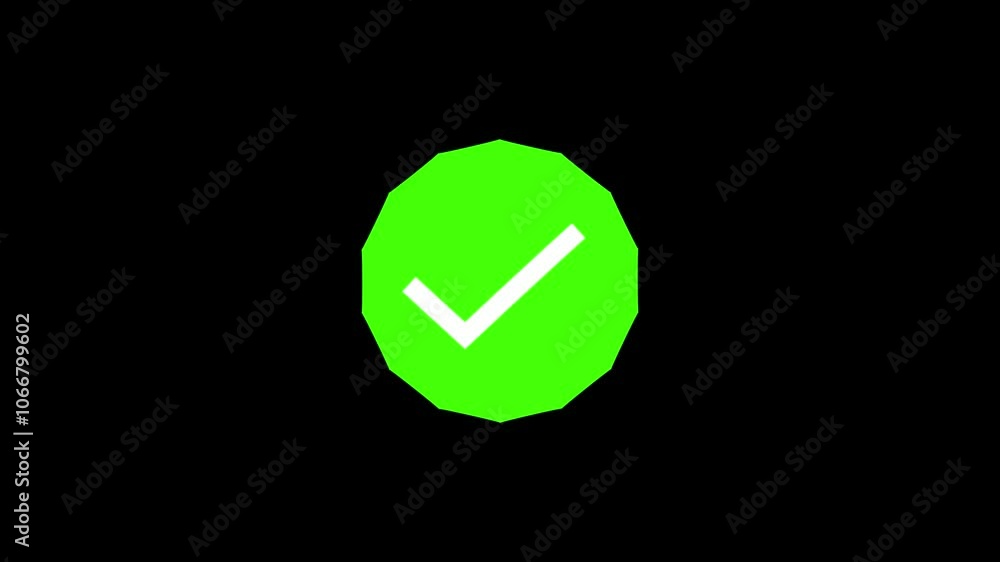 Poster check mark on transparent background. check mark symbol.