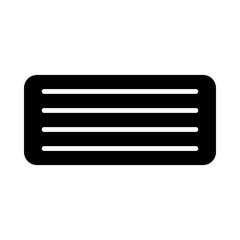 Short Script glyph icon