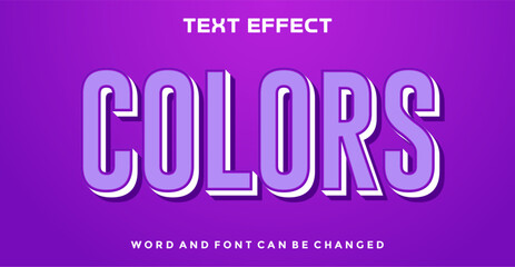 Fototapeta premium Colors editable text effect