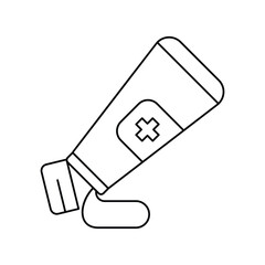 cream line icon with white background vector stock illustration