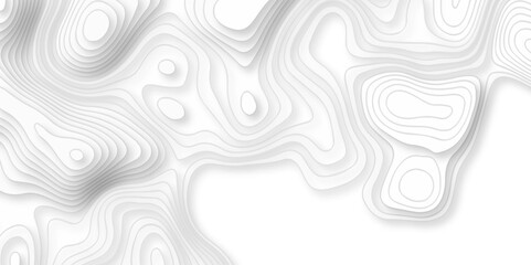 Pattern with lines and dots The stylized height of the topographic map contour in lines and contours isolated on transparent. Black and white topography contour lines map isolated on white background.