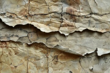 Old Fashioned Paper. Abstract Aged Antique Background Frame with Crumpled Texture