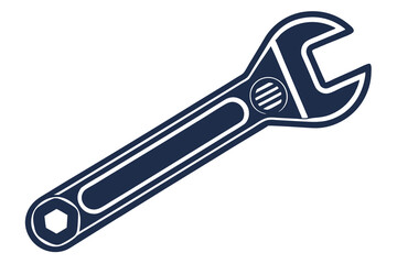 wrench isolated on white background vector illustration