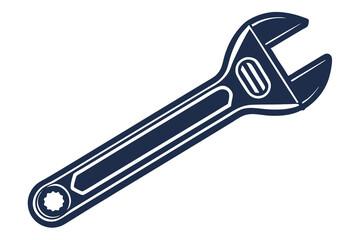wrench isolated on white background vector illustration