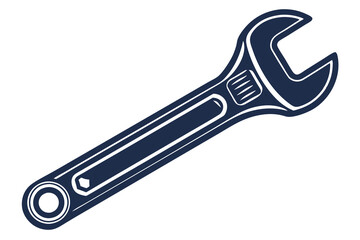wrench isolated on white background vector illustration